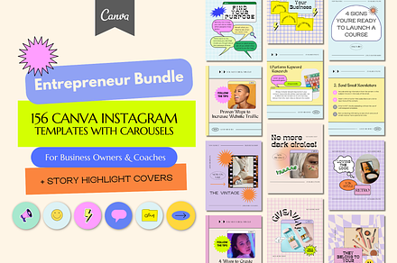 Small Biz Insta Post + Story Bundle, a Social Media Template by Guavamelo Studio