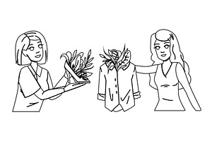 fabric sustainable fashion textile, a Person Illustration by pikepicture