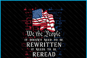 U.S. Flag Patriot Quote SVG PNG, a Graphic by Creativeusart (Thumbnail 2 of 4)