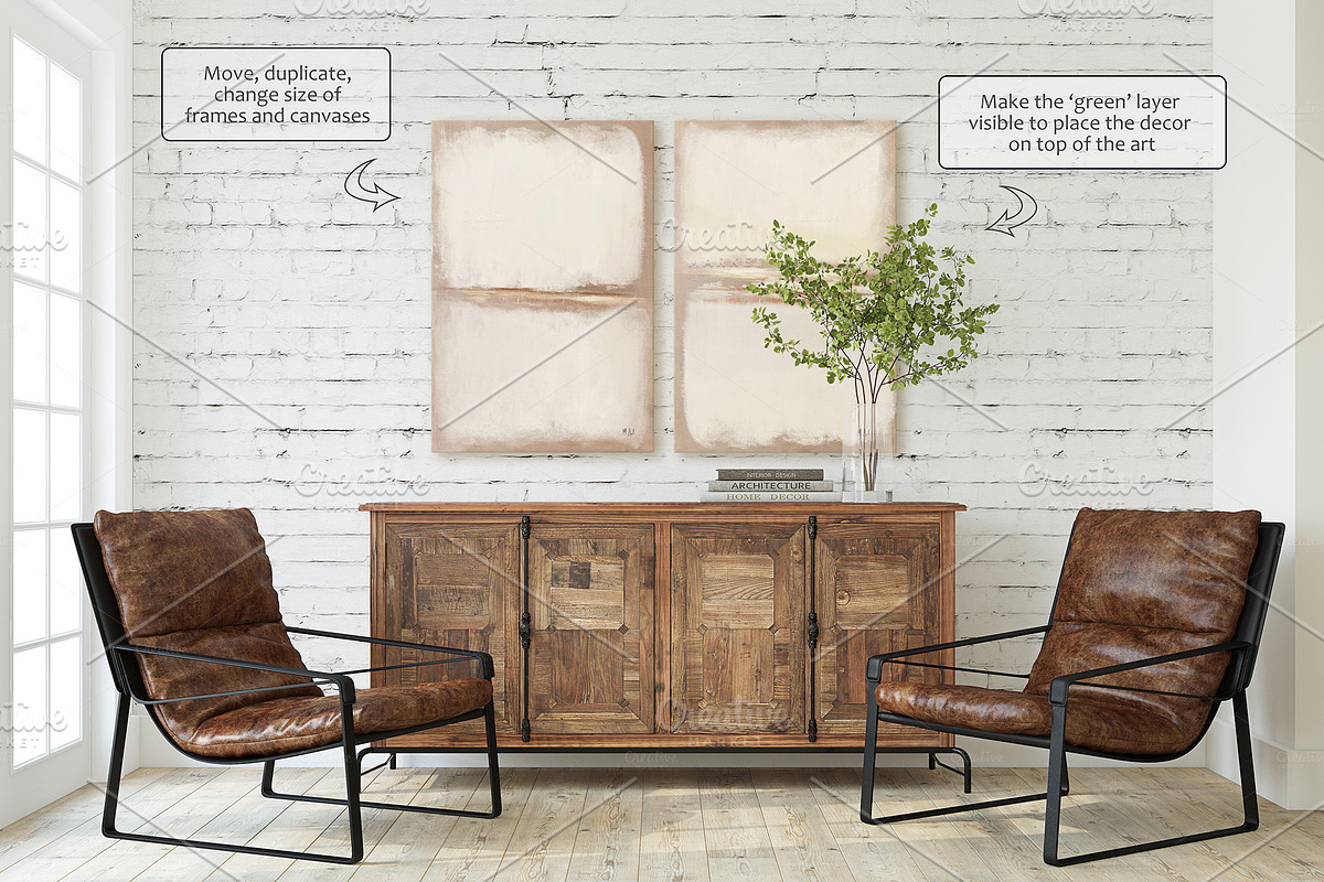 LOFT Wall&Frame Mockups, a Print Template by MyHomeMockups (Photo 8 of 12)