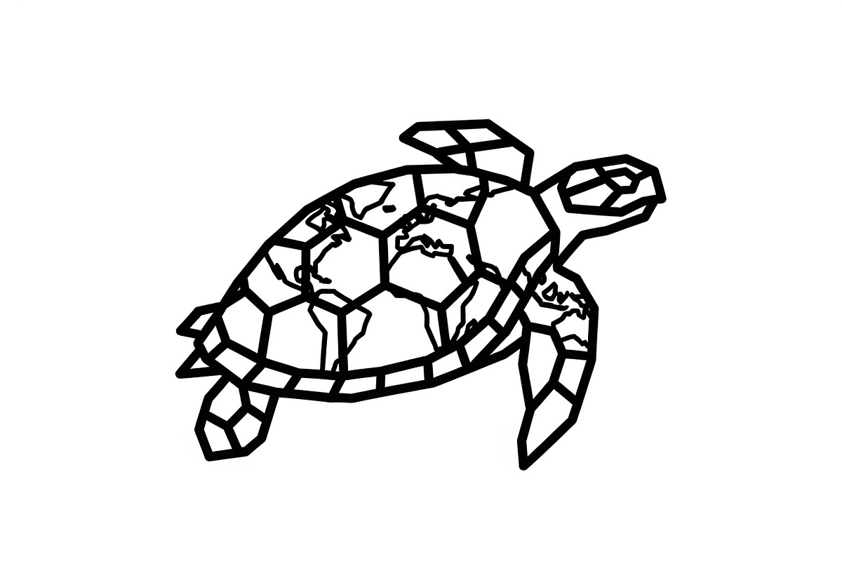 World Map Sea Turtle Bundle, an Illustration by Gaye Art (Photo 27 of 31)