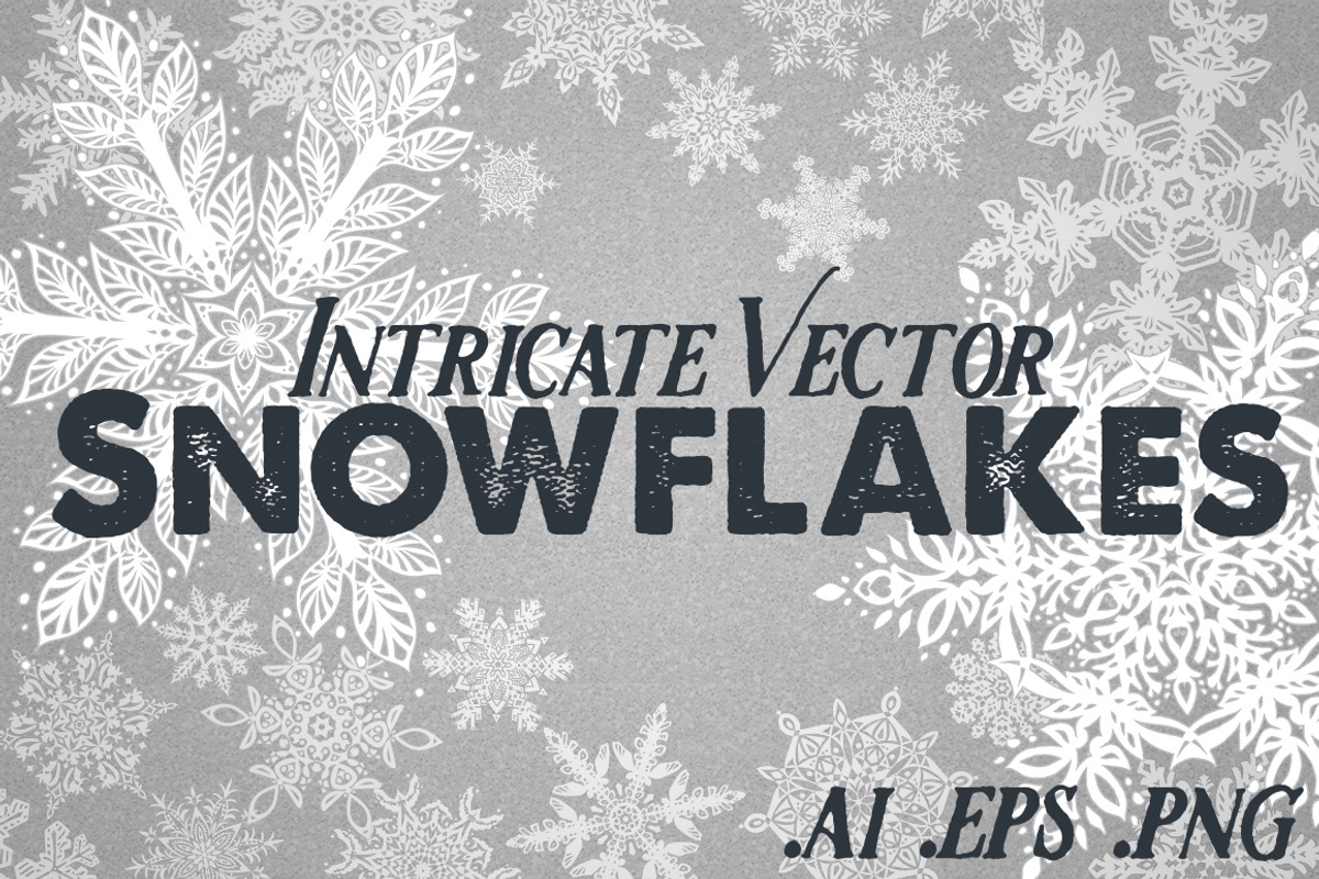 Snowflakes - 23 Intricate Vector, an Object Graphic by Ferntale Art & Design (Photo 1 of 4)