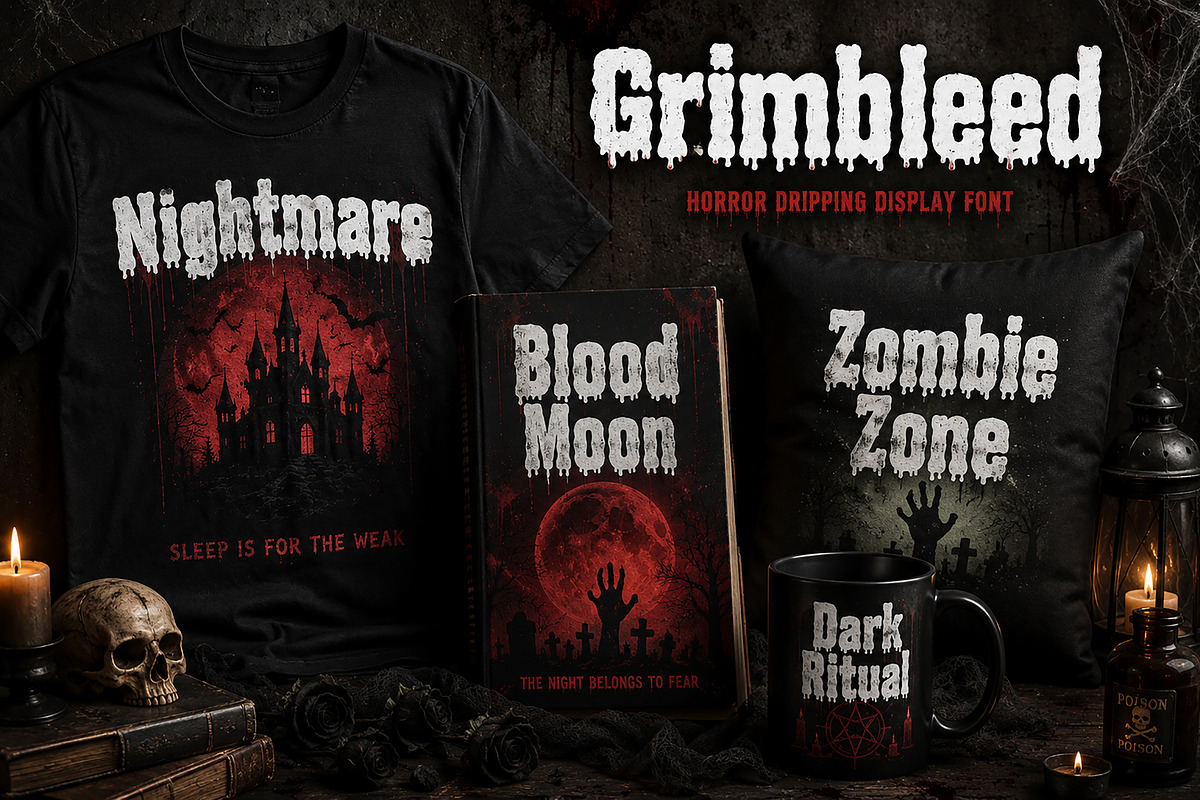 Grimbleed, a Slab Serif Font by Wow Magic (Photo 5 of 5)