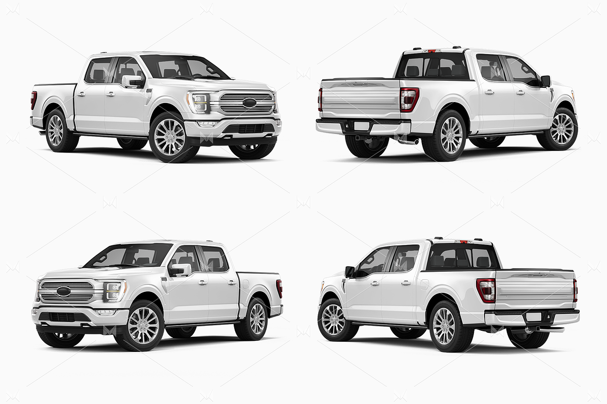 Pickup Truck Mockup 10, a Product Mockup by Mockupix (Photo 11 of 12)