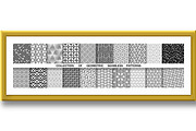 Geometric set of seamless black and, a Decorative Illustration by RODINA (Thumbnail 2 of 3)