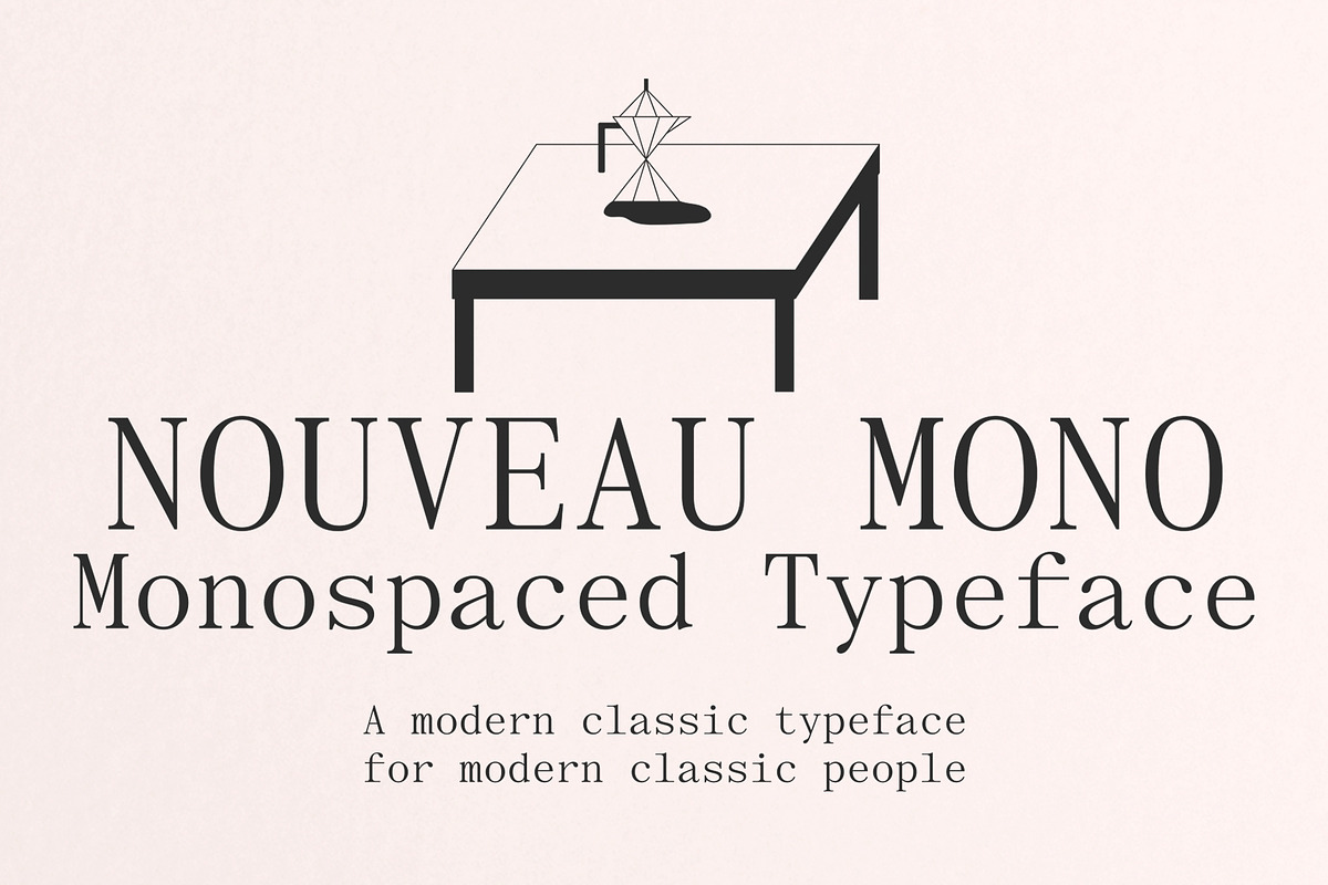 Nouveau Mono | Monospace Font, a Serif Font by Off The Rack © (Photo 1 of 8)