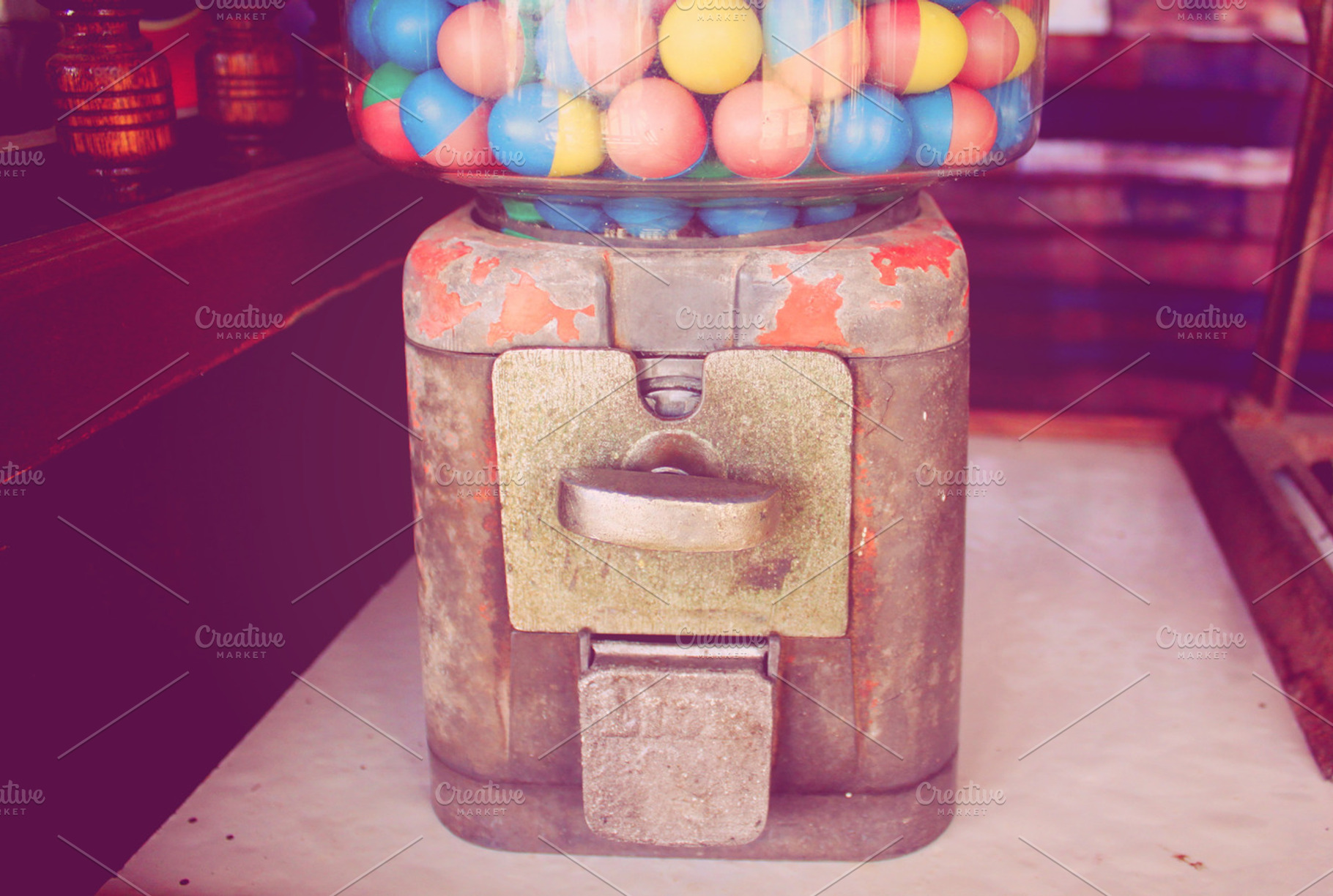 Old Gumball Machine Stock Photo Containing Vintage And Retro
