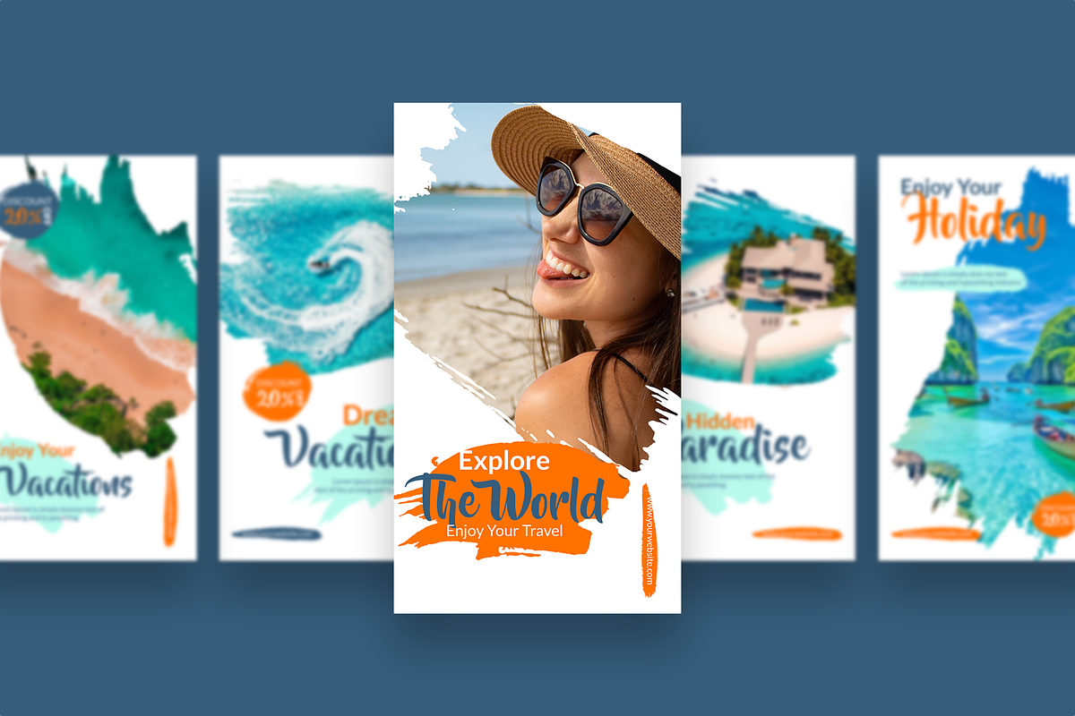 Travel - Instagram Story Template, a Social Media Template by UnicodeID (Photo 3 of 4)