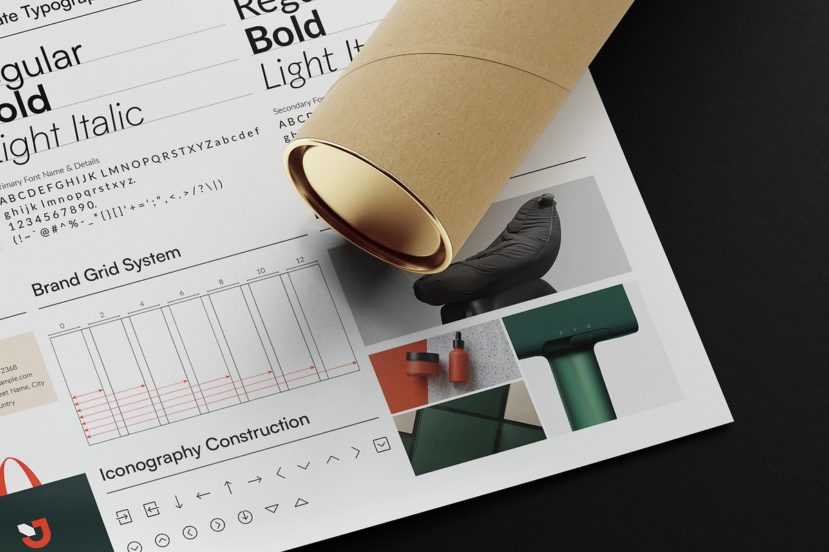 Brand Guidelines Poster Template, a Poster Template by DesignCrest (Photo 5 of 8)