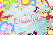 FUNKY BUTTERFLIES, an Animal Illustration by MVMG (Thumbnail 1 of 2)
