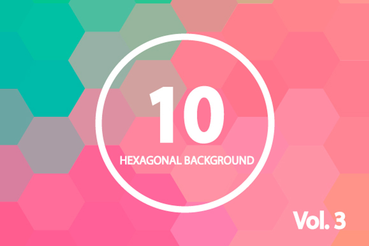 10 Hexagonal Backgrounds. Vol. 3
