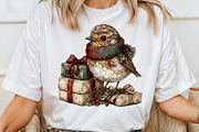 Whimsical Christmas Animals Clipart, a Seasonal Illustration by Canvas Craft (Thumbnail 6 of 10)