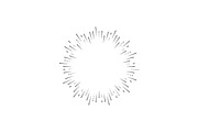 Retro Sunburst Signs Thin Line Icon, an Outline Icon by Bigmouse_art (Thumbnail 8 of 14)