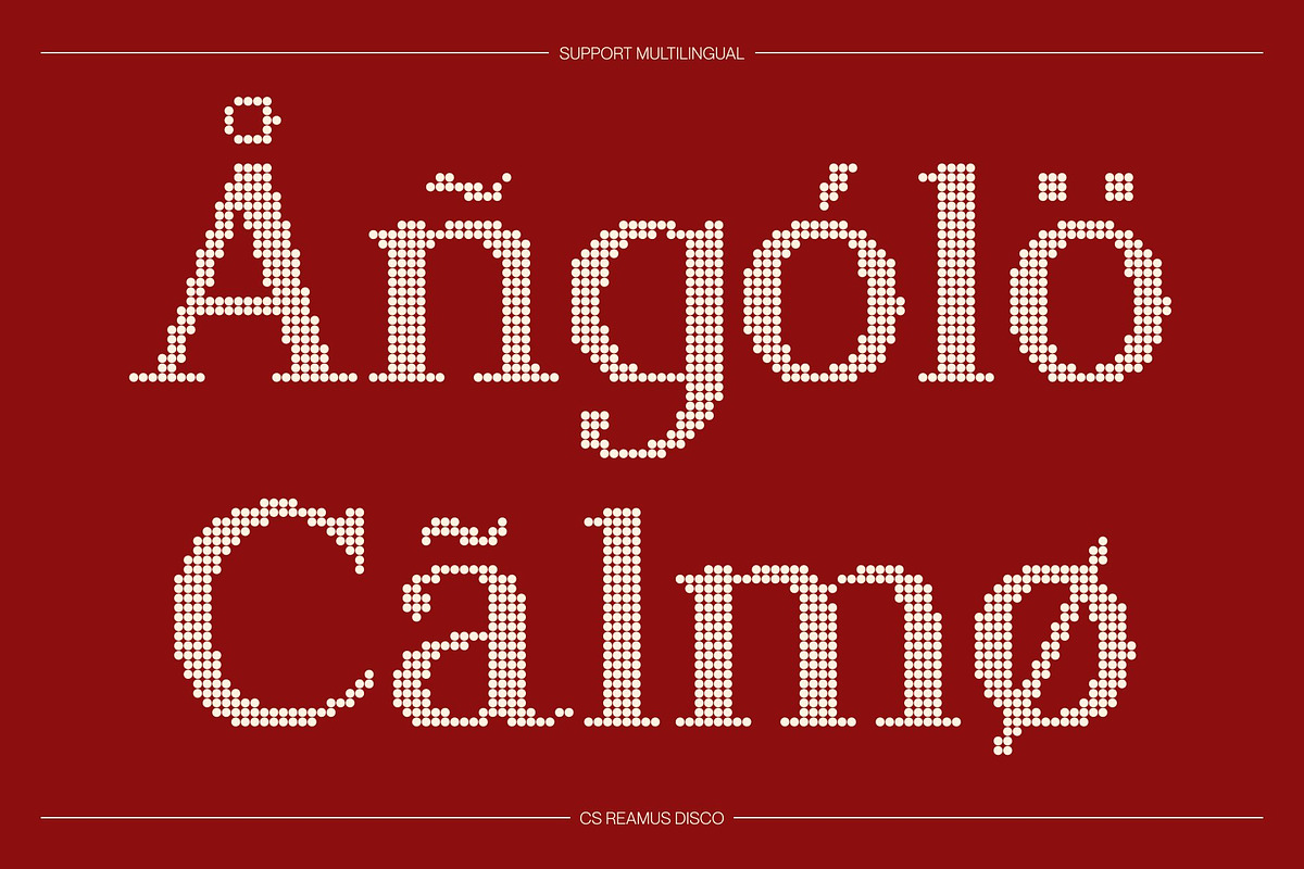 CS Reamus Disco, a Serif Font by Craft Supply Co. (Photo 7 of 8)