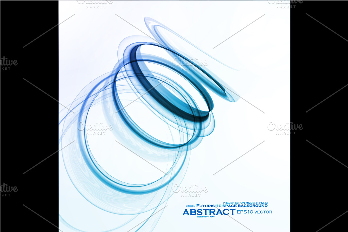 Set of Abstract blue backgrounds, a Pattern Graphic by majcot (Photo 2 of 6)