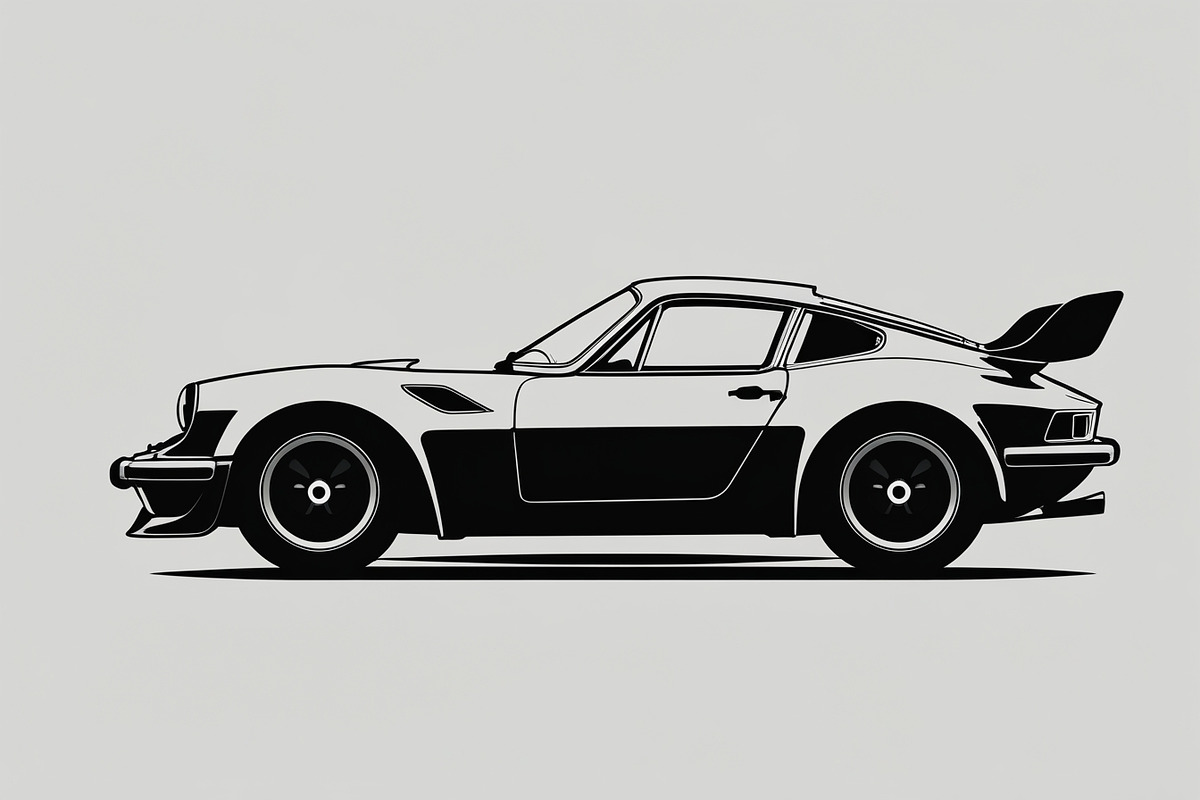 Retro Car Vector Set, an Illustration by hafijul (Photo 7 of 9)