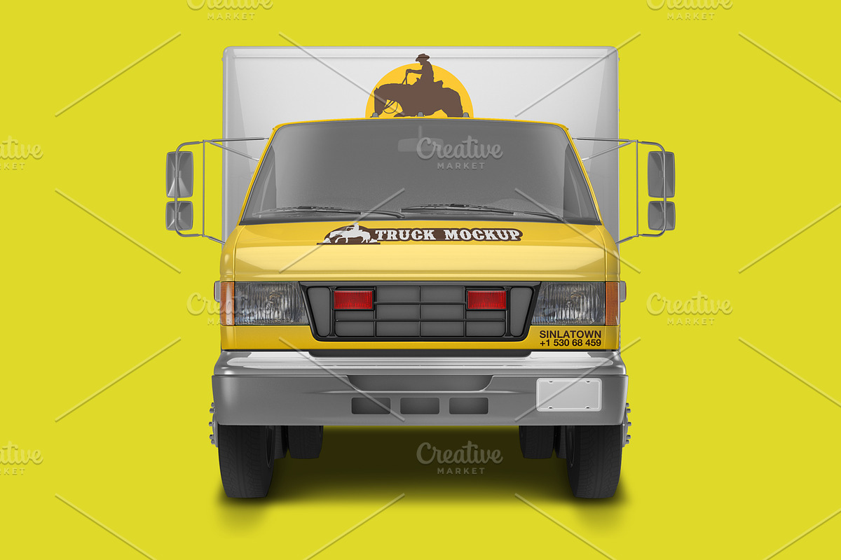 Realistic PSD Truck Mockup, a Product Mockup by Sinlatown (Photo 3 of 5)