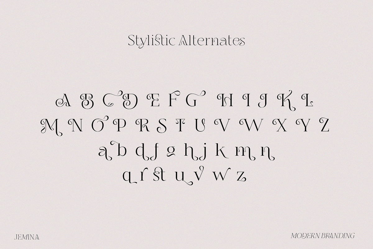 Jemina - Modern Branding Family, a Serif Font by creativemedialab (Photo 10 of 15)
