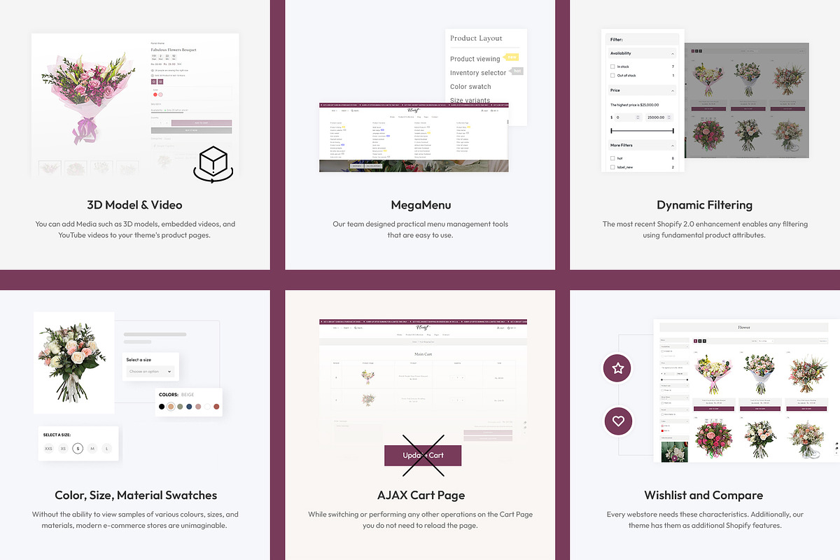 Flower & Gift Store Shopify Theme, a Shopify Template by LogicGo Shopify Experts (Photo 7 of 8)