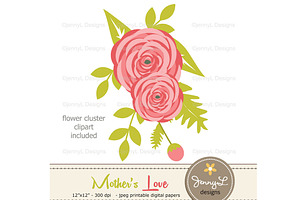 Mother's Day Digital Papers