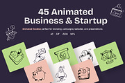 Business Startup Animated Icons, an Outline Icon by Vectors Market (Thumbnail 1 of 3)