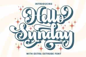 Austin Vintage Font With Extrude