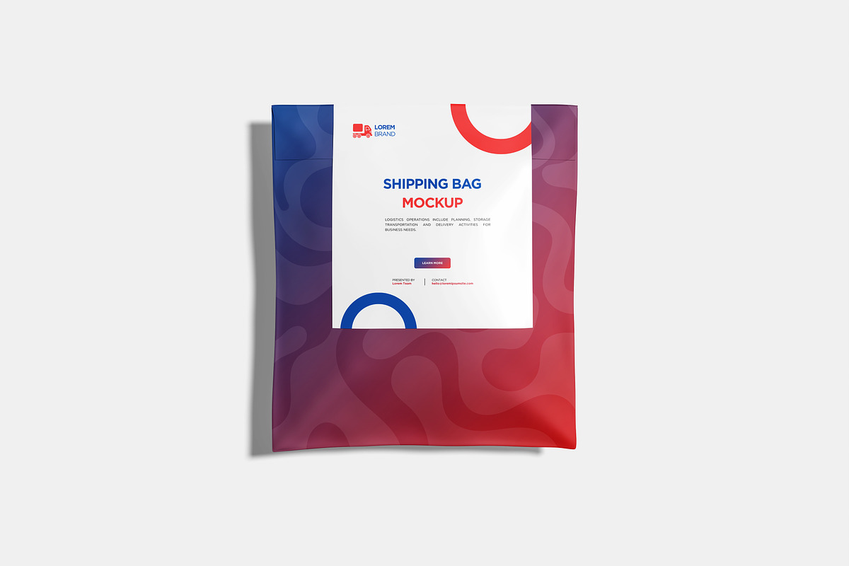 Shipping Bag Mockup, a Packaging Mockup by Hazzpro_Std (Photo 5 of 5)