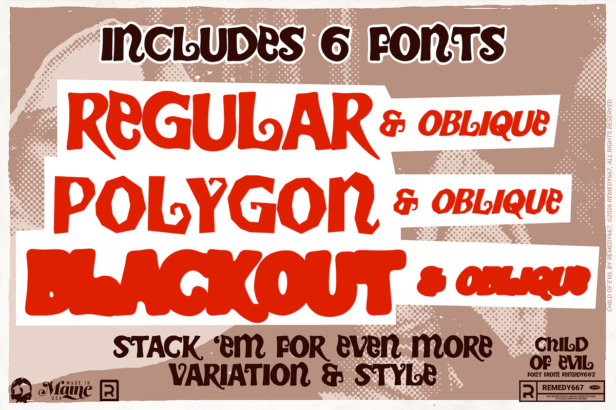 Child of Evil - Modern Horror Font, a Blackletter Font by Remedy667 (Photo 5 of 6)