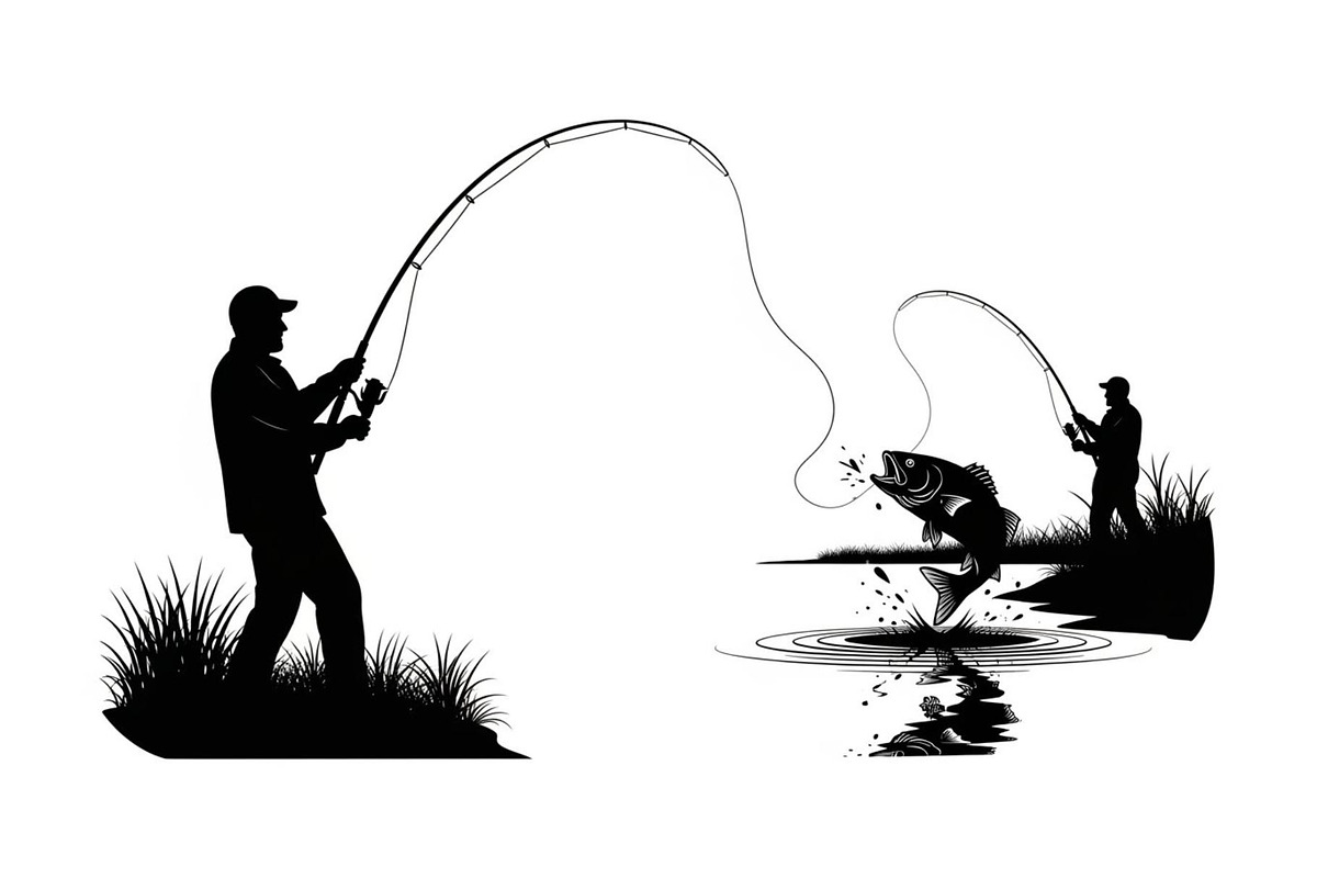 Fishing Silhouette Vector Bundle, an Illustration by hafijul (Photo 32 of 51)