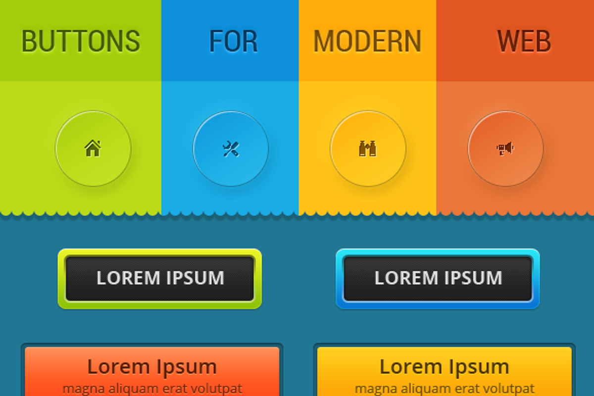 Buttons For Modern Web, a Templates & Theme by Vương Thành Chung (Photo 1 of 2)