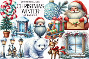 Christmas Winter Clipart, an Illustration by Daily.Designs (Thumbnail 1 of 5)