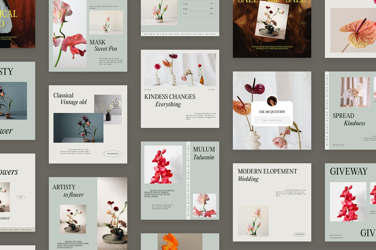 Tulip | Instagram Social Media Kit, a Social Media Template by Skolastika Phoebe (Photo 2 of 7)