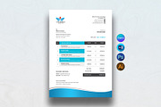 Canva Invoice, a Stationery Template by DesignDevisers (Thumbnail 1 of 9)