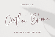 Cinthia Bloom: Elegant Font, a Handwritten Font by Jogiia Digital (Thumbnail 1 of 5)