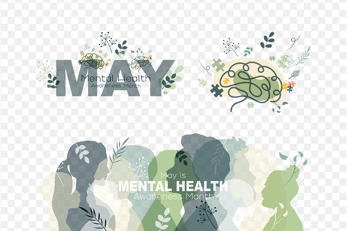 Mental Health theme, an Illustration by Stafeeva (Photo 11 of 11)
