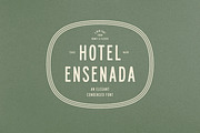 Hotel Ensenada, a Sans Serif Font by Komet & Flicker (Thumbnail 1 of 15)