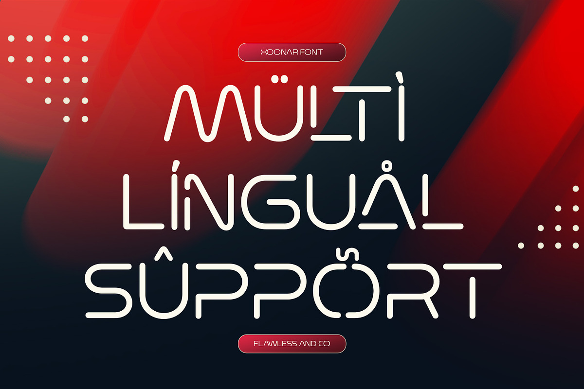 Xoonar - Futuristic Display font, a Sans Serif Font by Flawless And Co (Photo 10 of 10)