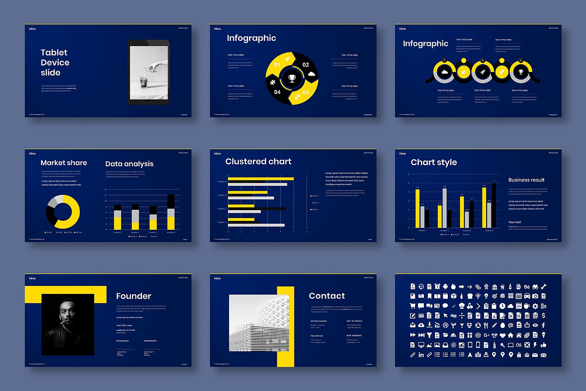 Hino – Business Keynote Template, a Presentation Template by Dens Creative Studio (Photo 5 of 6)