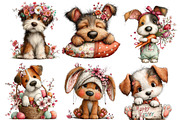whimsical easter dog clipart, an Illustration by Designworld (Thumbnail 3 of 4)