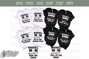 Baseball Mom Bundle | Funny baseball, a Graphic by Willow Paige Farms