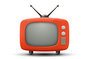 Retro TV Vector Illustrations, an Object Graphic by Gomolach (Thumbnail 2 of 9)