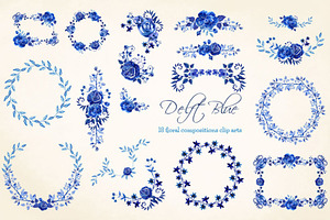 Delft Blue Flowers Bundle - 67