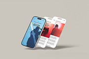 Phone Screen Mock-up, an iPhone Mockup by Lxadesign (Thumbnail 3 of 11)