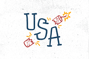 4th of July Americana Lettering, a Seasonal Illustration by JoshuaRed Design (Thumbnail 6 of 6)