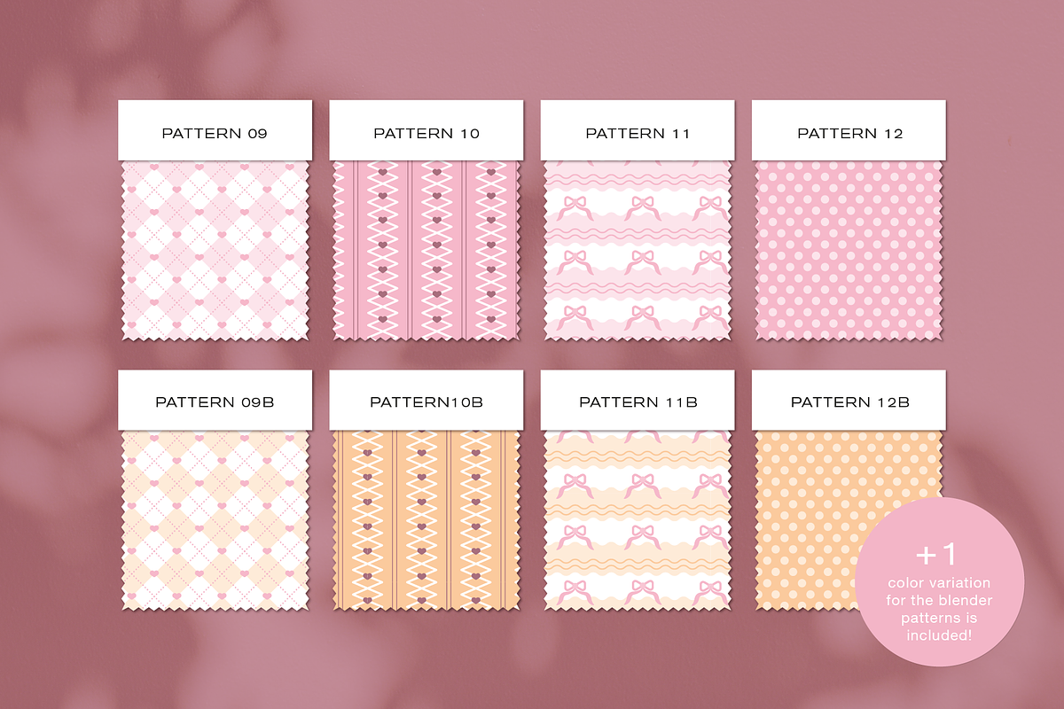 Coquette Feminine Floral Patterns, a Pattern Graphic by Rxmi Studio (Photo 9 of 10)