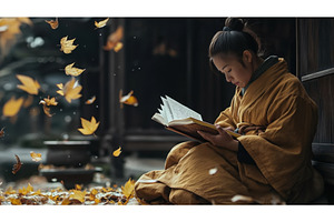 Asian woman in traditional attire, a Nature Photo by Sergey Kotenev