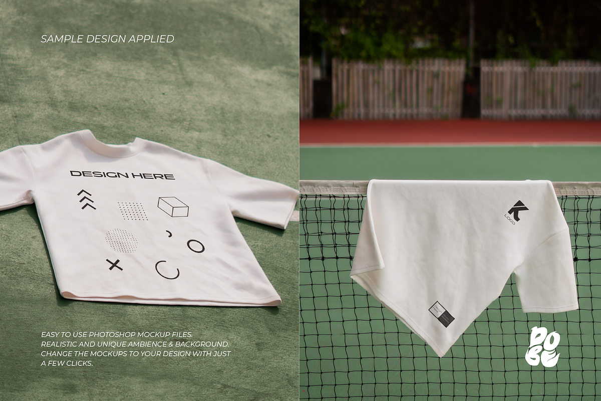 Shirt Tennis Mockup Set - Vol 1, a Shirt Mockup by DOBE Studio (Photo 2 of 5)