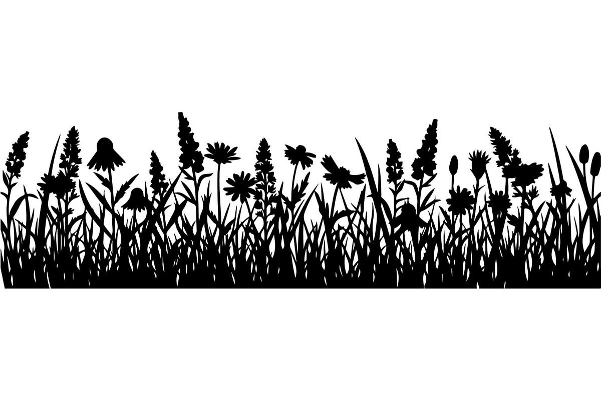 Wildflower Meadow Silhouette, an Object Graphic by Creativeshirt (Photo 19 of 20)