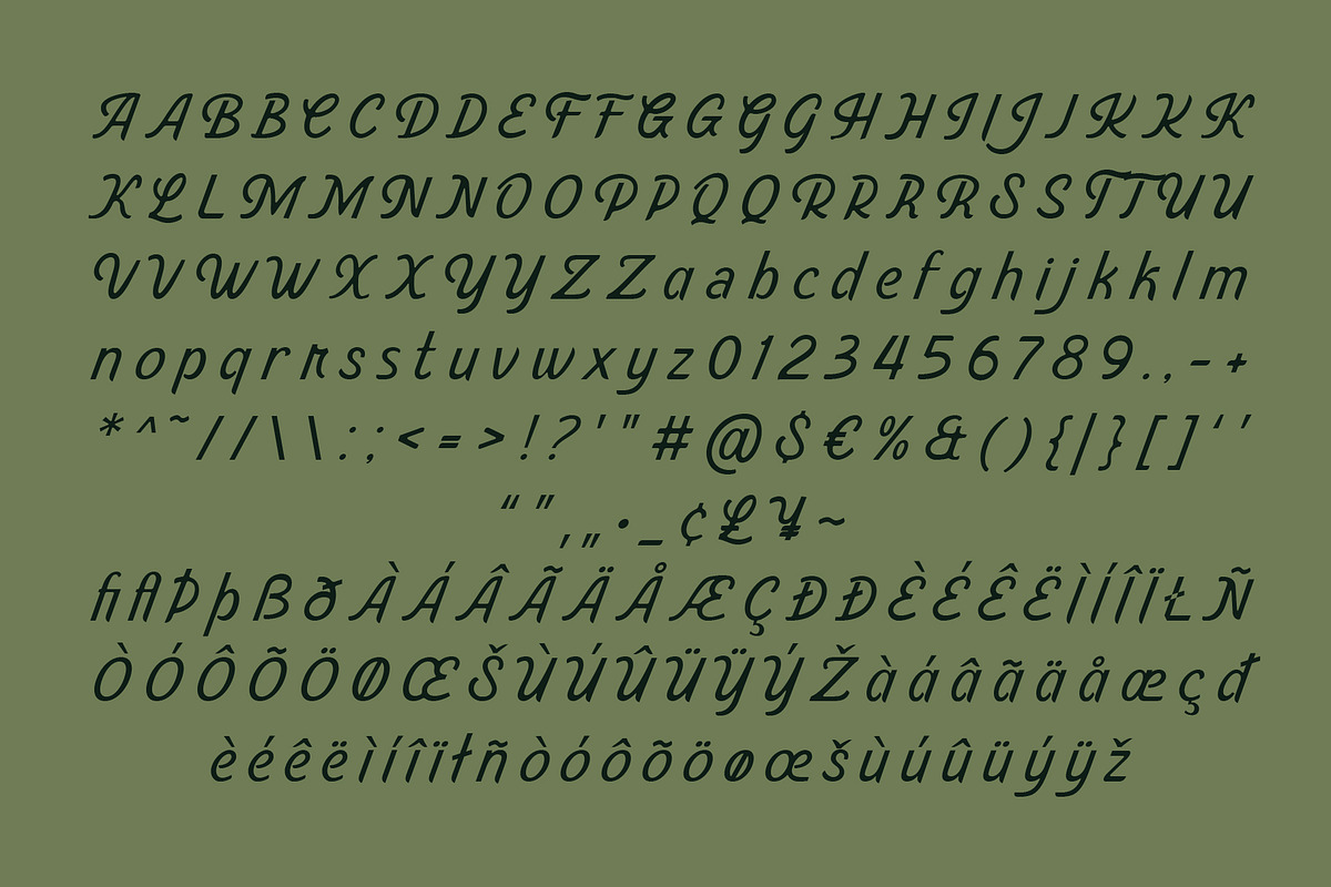 SFC Country Fairway, a Script Font by Skilline Supply Co. (Photo 10 of 11)