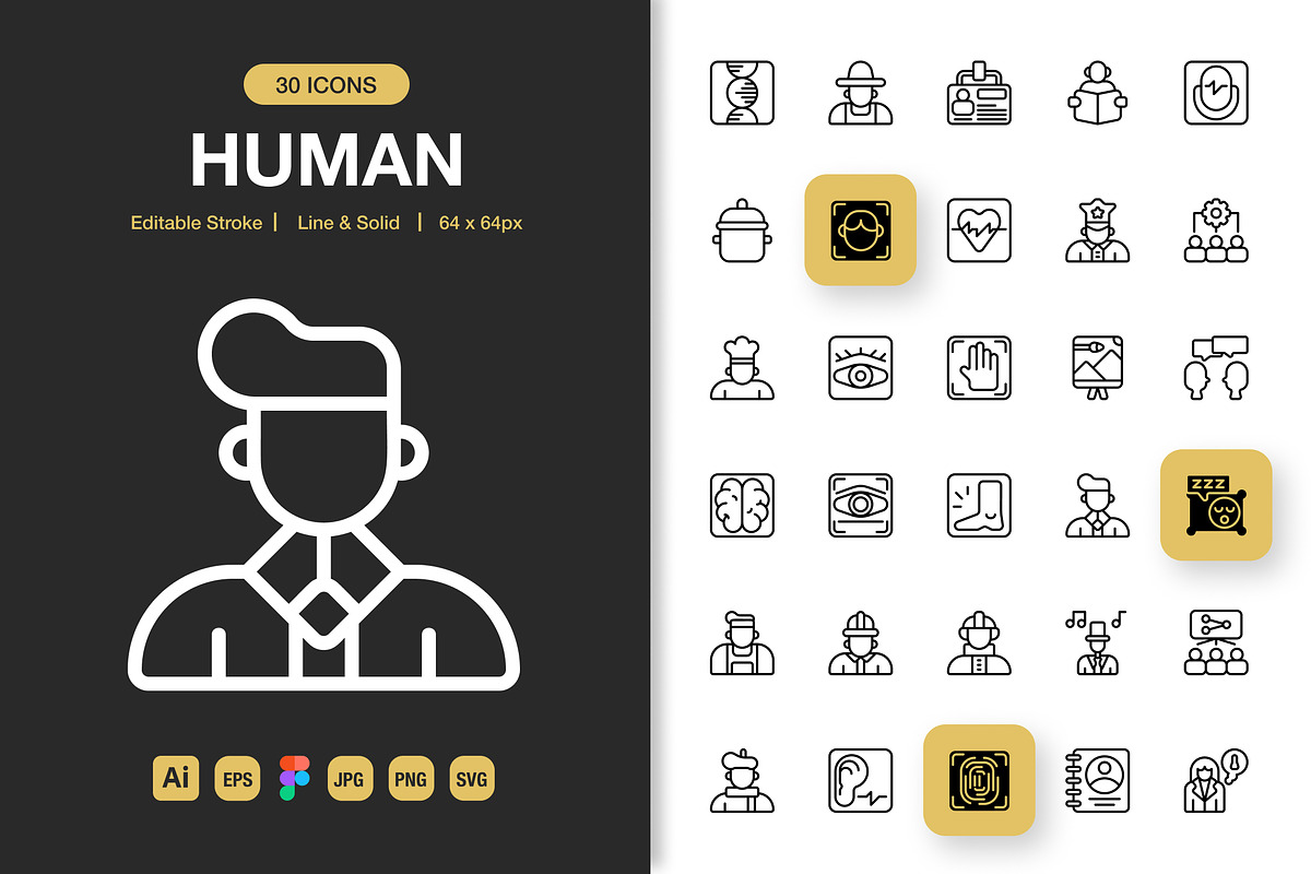Human Icons, an Icon by Spacepixel Creative (Photo 1 of 3)